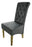 G-Lucy Dark Grey Chair (Ring Knocker/Gold Legs)