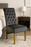 G-Lucy Dark Grey Chair (Ring Knocker/Gold Legs)