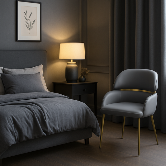 G-Madrid PU Grey (Gold Legs)