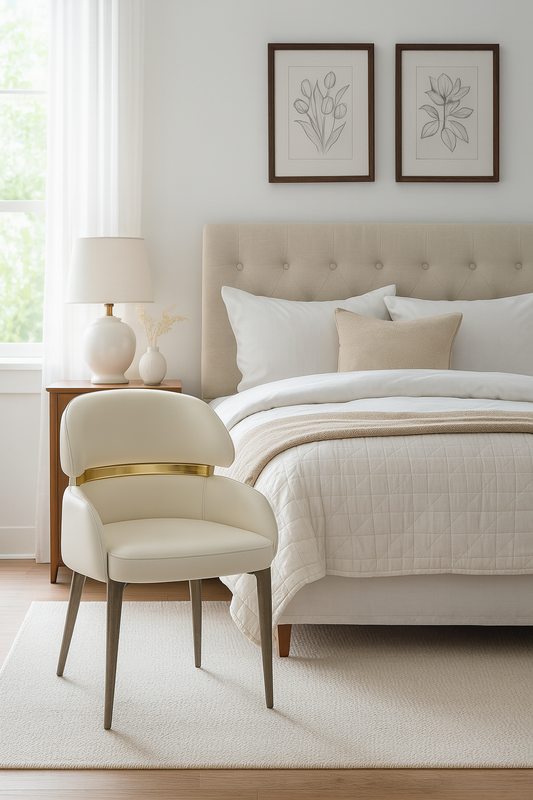 G-Madrid PU Cream (Gold Legs)