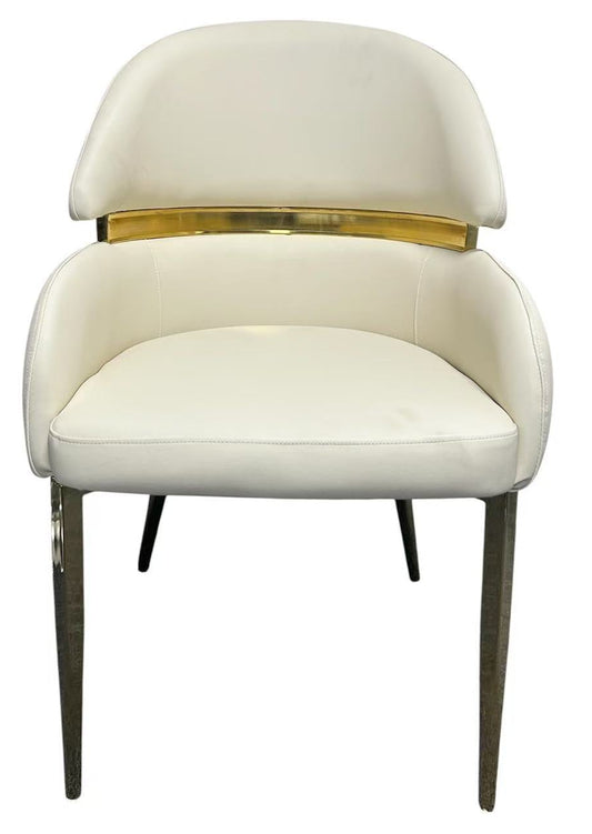 G-Madrid PU Cream (Gold Legs)