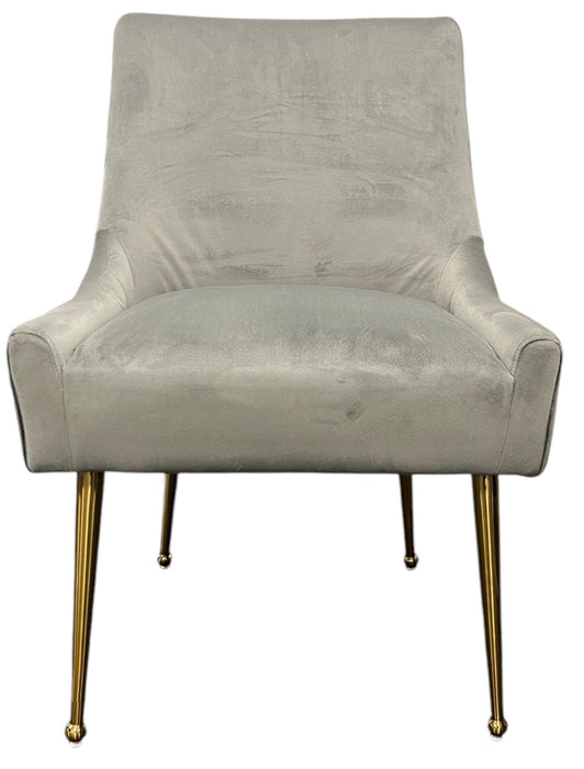 G-Milan Dark Grey Chair (Gold Legs)