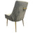 G-Milan Dark Grey Chair (Gold Legs)