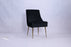 G-Milan Black Chair (Gold Legs)