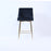 G-Milan Black Stool  (Gold Legs)