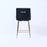 G-Milan Black Stool  (Gold Legs)