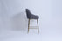 G-Milan Dark Grey Stool  (Gold Legs)