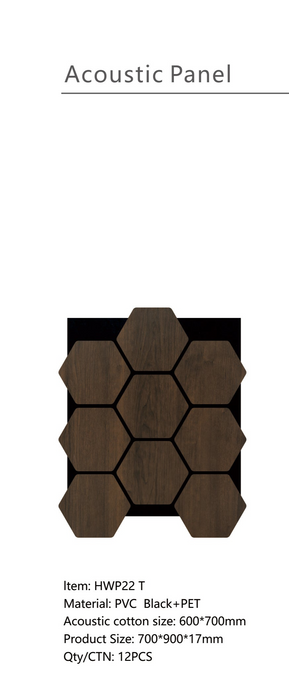 HWP 22 T - Walnut 12 pcs/ CTN