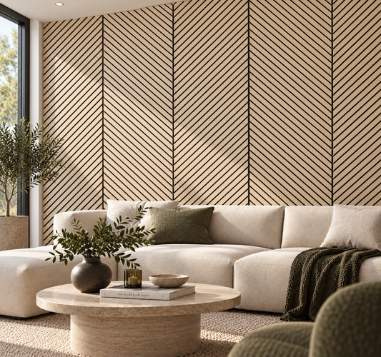 Wall Panel 15A - Oak - Acoustic - 240cm - (1 pack / 4pcs)