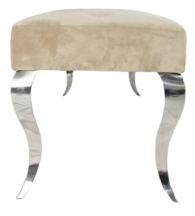 Lewis Plush Mink Bench 110cm
