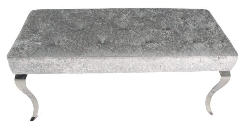 Lewis Silver Grey Bench 130/160cm