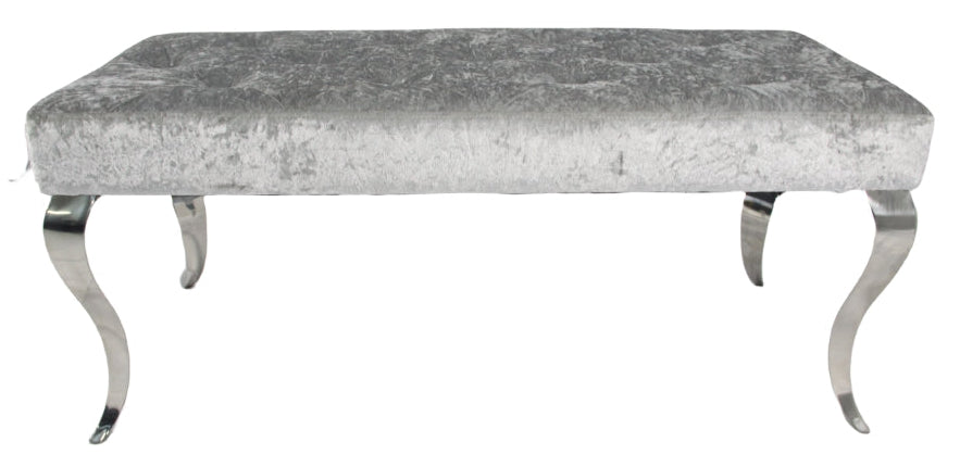 Lewis Silver Grey Bench 130/160cm