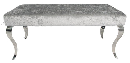 Lewis Silver Grey Bench 130/160cm