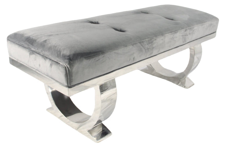 Chelsea Dark Grey Bench 130/180cm