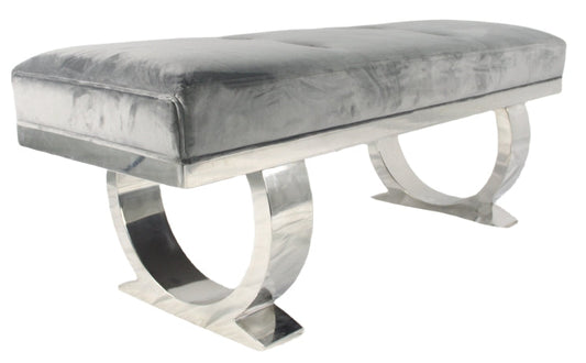 Chelsea Dark Grey Bench 130/180cm