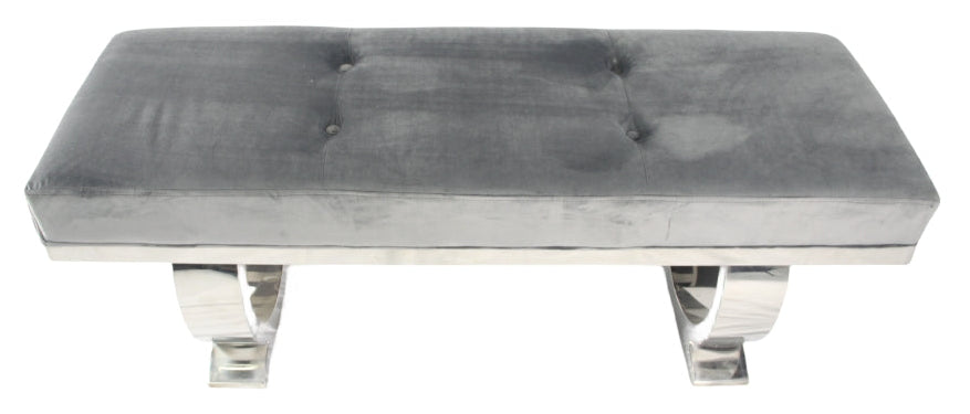Chelsea Dark Grey Bench 130/180cm