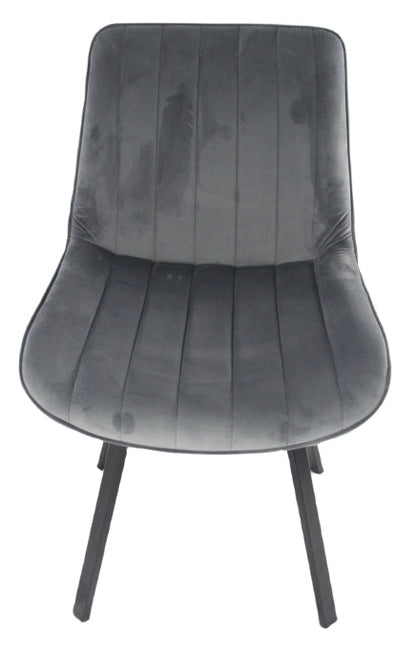 Roco 360º Dark Grey Chair (Black Legs)