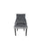 Jessica BK-Dark Grey Chair (Black Ring Knocker/Black Legs)