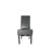 Lucy PU Dark Grey Chair (Black Wooden Legs)