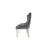 Chelsea Dark Grey Chair (Ring Knocker/Chrome Legs)