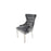 Chelsea 01 Dark Grey Chair (Lion Knocker/Chrome Legs)