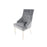 Roma Dark Grey Chair (Lion Knocker/Chrome Legs)