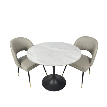 Bentley 0.9m Round Table (Black KD)