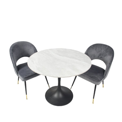 Bentley 0.9m Round Table (Black KD)