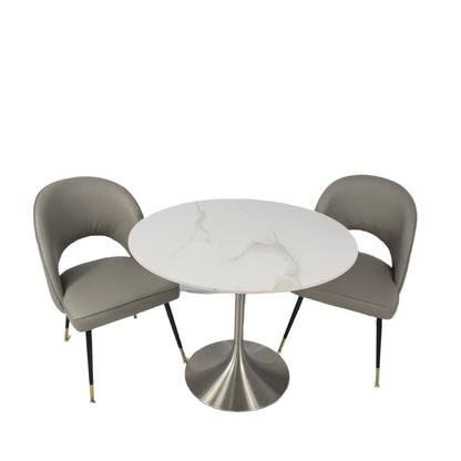 Bentley 0.9m Round Table (Chrome KD)