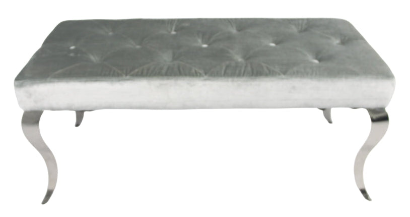 Lewis Silver Grey Bench 130/160cm
