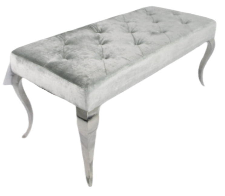 Lewis Silver Grey Bench 130/160cm