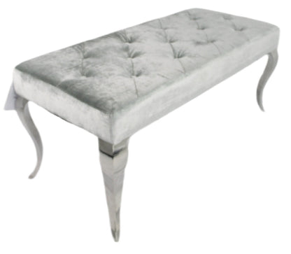 Lewis Silver Grey Bench 130/160cm