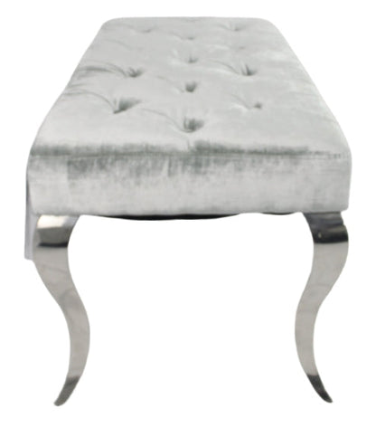 Lewis Silver Grey Bench 130/160cm