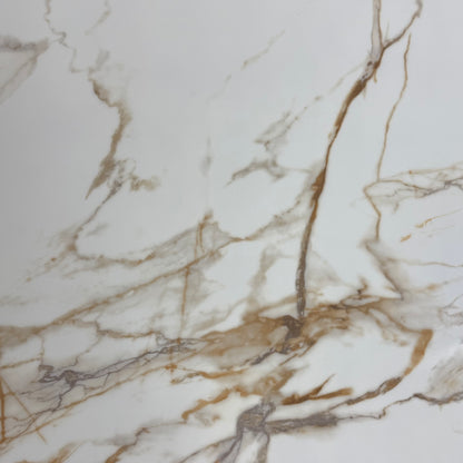 Gold and White Marble