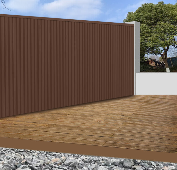 Outdoor Wall Panel 83- C / Light Brown  180cm/ 290cm - 1 pack(6pcs)