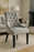 BK-Jessica Dark Grey Chair (Black Ring Knocker/Black Legs)