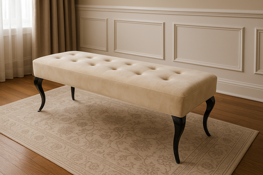 Lewis Plush Mink Bench 110/130cm