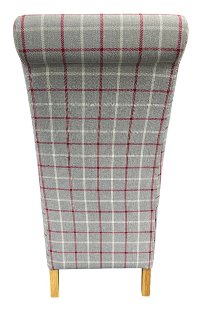 RX Red/Grey Chair (Wooden Legs)