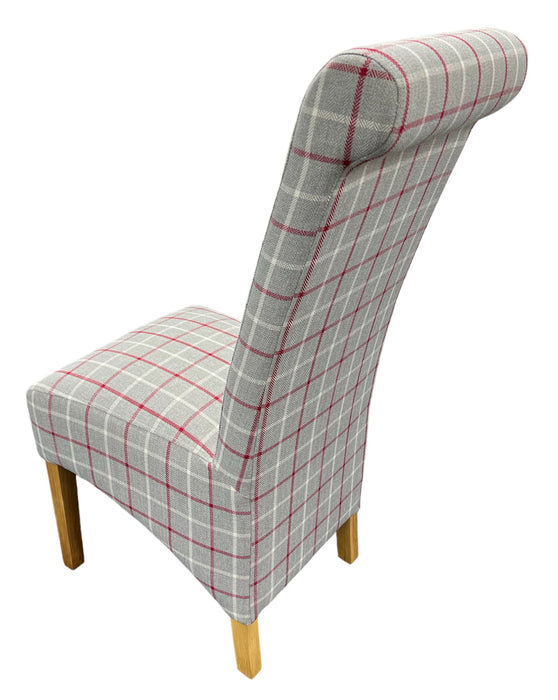 L2/RX Red/Grey Chair (Wooden Legs)