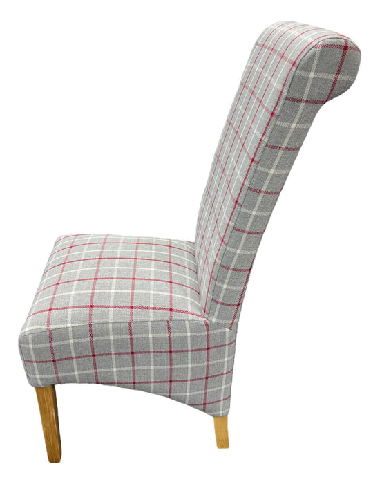 L2/RX Red/Grey Chair (Wooden Legs)