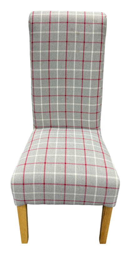 RX Red/Grey Chair (Wooden Legs)