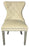 Mayfair Ivory Chair (Lion Knocker/Chrome Legs)