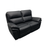 Montana Sofa 01 2 Seat Recliner (Black)