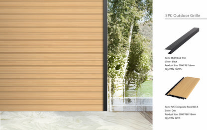 Wall Panel 88A - Oak - Outdoor - 290cm - (1 pack / 6pcs)
