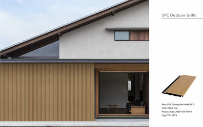 Wall Panel 88D - Dark Oak - Outdoor - 290cm - (1 pack / 6pcs)