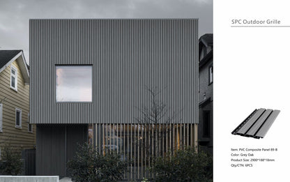 Wall Panel 89B - Grey Oak - Outdoor - 290cm - (1 pack / 6pcs)