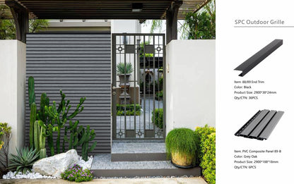 Wall Panel 89B - Grey Oak - Outdoor - 290cm - (1 pack / 6pcs)