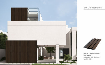 Wall Panel 89T - Walnut - Outdoor - 290cm - (1 pack / 6pcs)