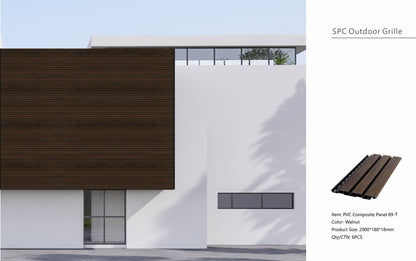 Wall Panel 89T - Walnut - Outdoor - 290cm - (1 pack / 6pcs)