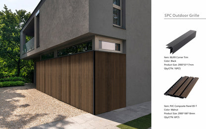 Wall Panel 89T - Walnut - Outdoor - 290cm - (1 pack / 6pcs)